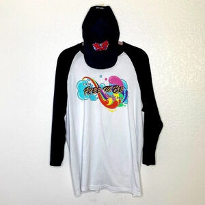 Bundle Tik ToK Pride 2021 “Free To Be” long sleeve shirt &  baseball hat
